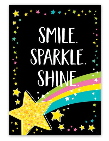 Star Bright Smile Sparkle Shine Poster