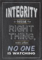 Integrity is... Poster