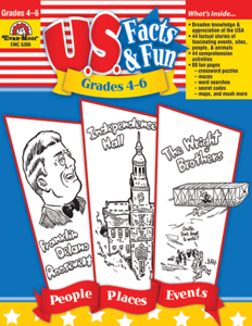 US Facts & Fun Grades 4 - 6 Bk