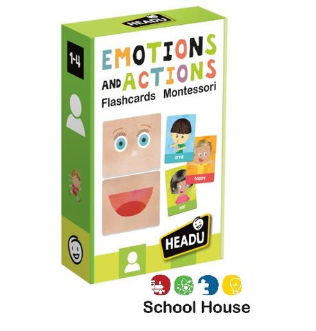 Emotions & Actions Montessori Flashcards