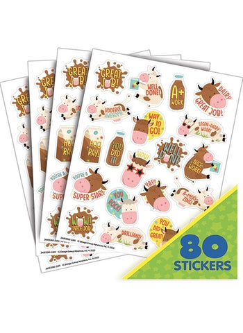 Brown Cows Scented Stickers