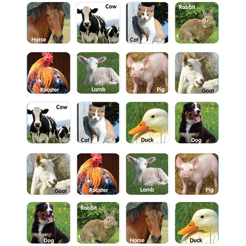 Farm Animals Photos Stickers