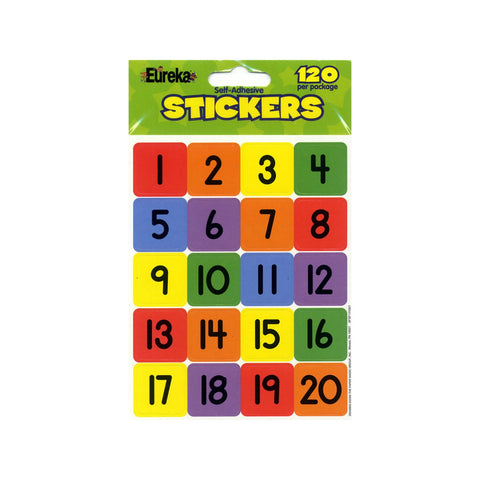 Numbers 1-20 Stickers