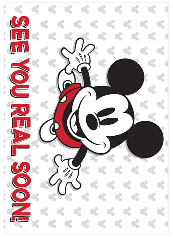 Mickey Mouse See You Soon Postcards