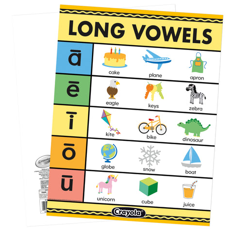 Crayola Long Vowels Chart