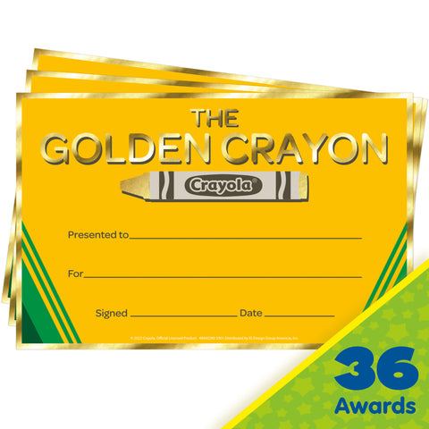Crayola Gold Crayon Awards