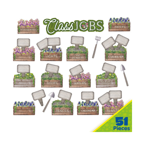 Curiosity Garden Class Jobs Mini Bulletin Board Set