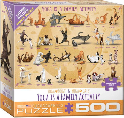 Yoga Is A Family Activity 500 Pc Pz