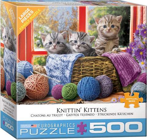 Knittin' Kittens 500 Pc Pz