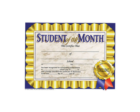 Student Of The Month Awards