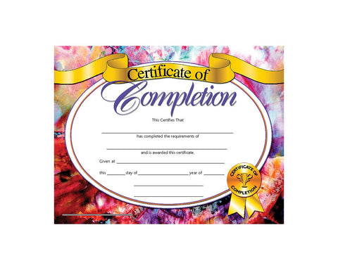 Certificate Of Completion