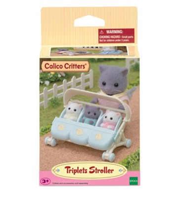 Calico Critters Triplets Baby Stroller