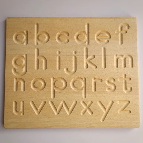Wooden Tracing Board Lowercase Letters