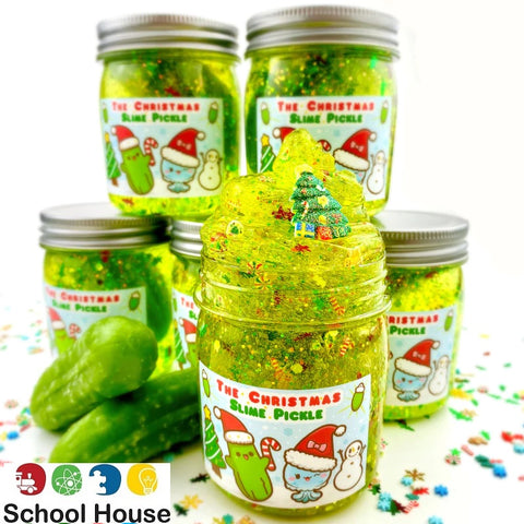 Christmas Pickle Clear Slime