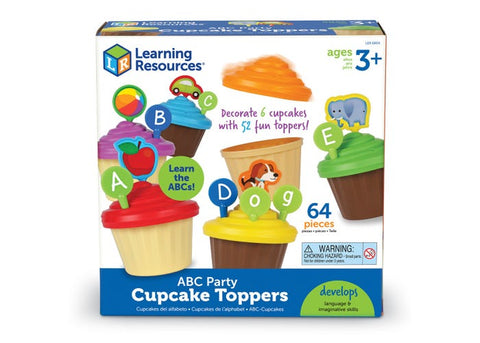 Abc Party Cupcake Toppers