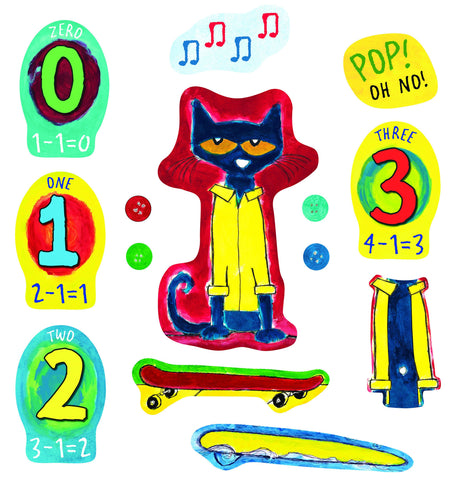 Pete The Cat Felt His Four Groovy Button