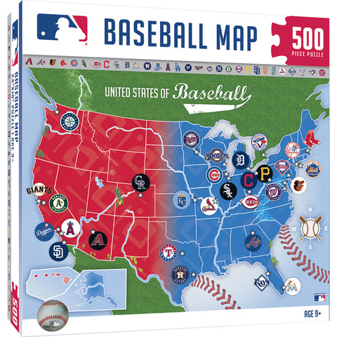 Mlb Baseball Map Puzzle