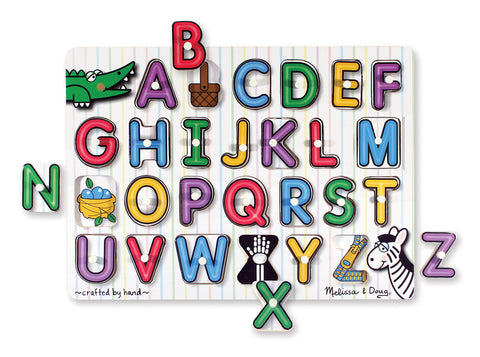 Alphabet Peg See Inside Puzzle