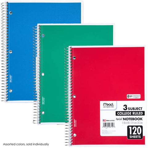 Notebook 3-Subject College