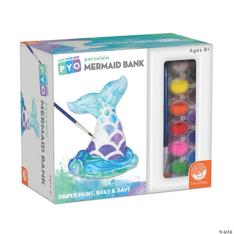 Paint Your Own Bank Mermaid Tail