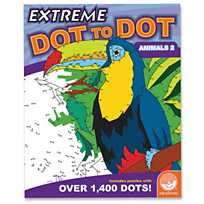 Extreme Dot To Dot Animals 2 Bk