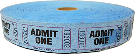 Tickets Single Blue 2000Ea