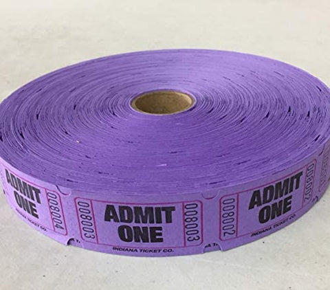 Tickets Single Purple 2000Ea