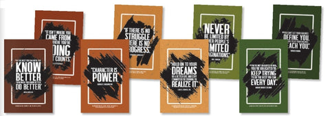 Inspirational Quotes Bulletin Board Set by African American Influencers