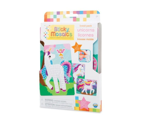 Sticky Mosaics Unicorns Travel Pack