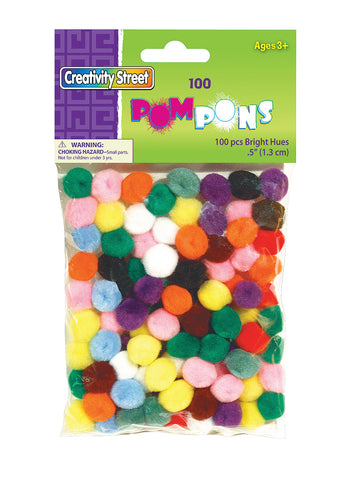 Pom Pons 100Ct 1/2In