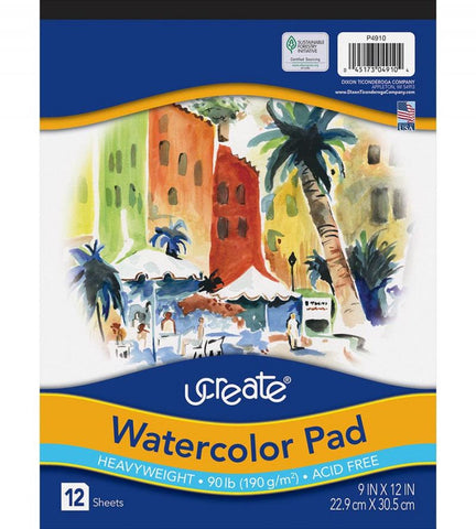 Watercolor Pad 9X12