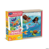 Merry Mermaids 4 Pack Wooden Puzzles