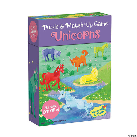 Unicorns Puzzle & Match Up Game