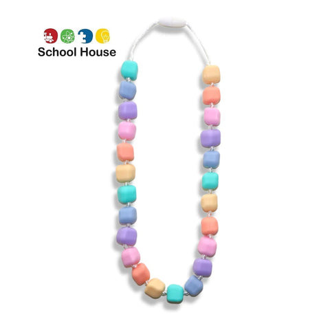 Pastel Rainbow Princess & Pea Necklace