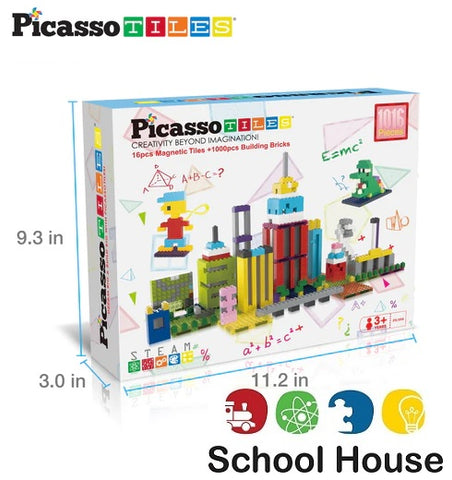 Picasso Tiles 16 Piece Tiles & 1000 Piece Bricks