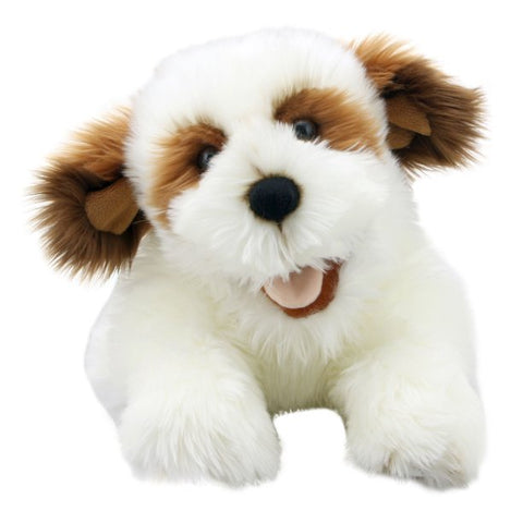 Brown & White Dog Puppet