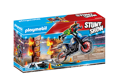 Stunt Show Motorcross W/ Fiery Wall