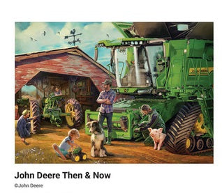 John  Deere Then & Now 1000 Piece Puzzle
