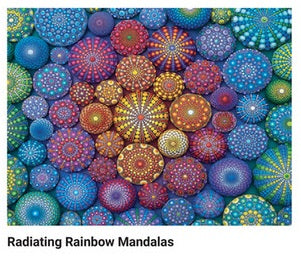 Radiating Rainbow Mandalas 2000 Pc Pz