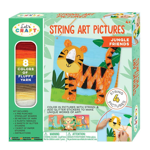 String Art Pictures Jungle Friends Kit