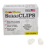Stikki Clips White 20Ct Box
