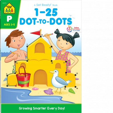 Dot To Dots 1-25 Get Ready Workbook