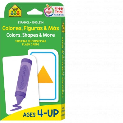 Spanish Colors & Shapes Flash Cards
