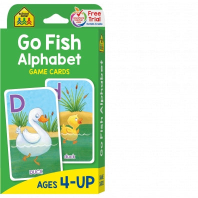 Go Fish Alpahbet Game Cards