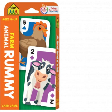 Farm Animal Rummy Game Cards