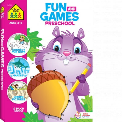 Fun & Games Preschool Workbook