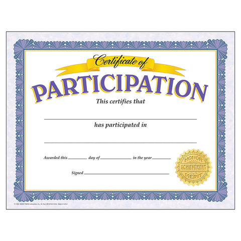 Certificate Of Participation