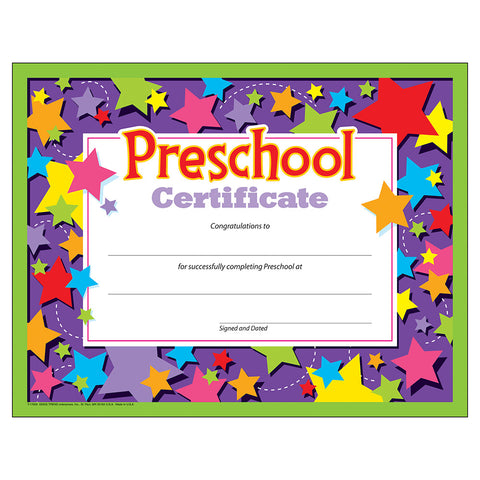 Preschool Certificate