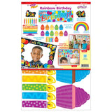 Rainbow Birthday Learning Bulletin Board Set