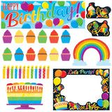 Rainbow Birthday Learning Bulletin Board Set